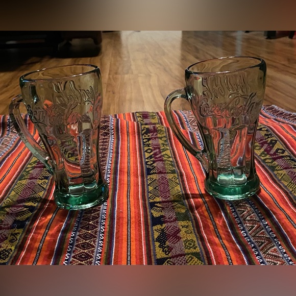 🎉Host Pick🎉 Anchor Hocking Coca Cola Embossed Retro Drinking Glasses Set of 2 - Picture 13 of 13